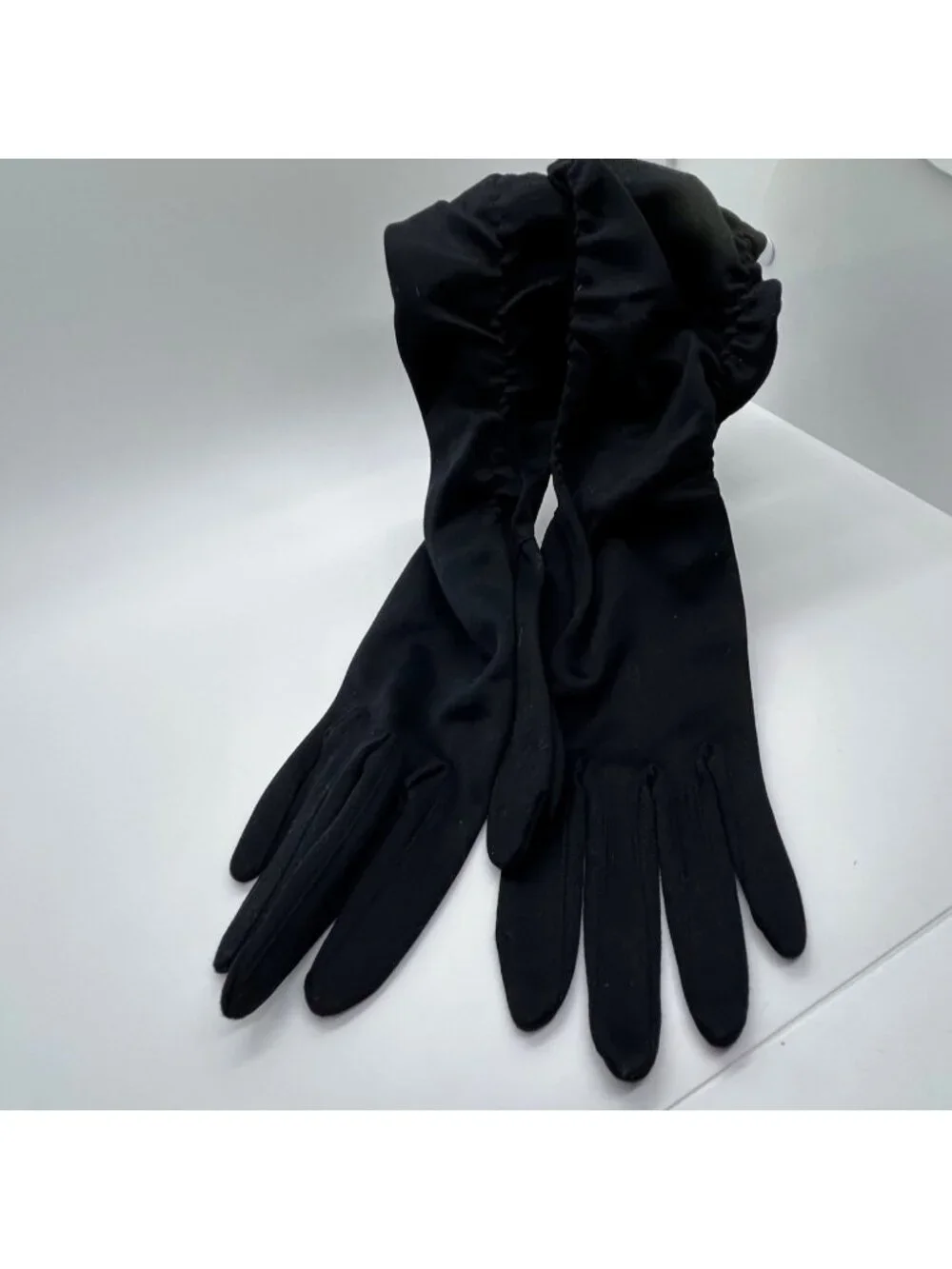 Vintage Black Opera Gloves Elbow Length Evening Wear Max Mayer West Germany SM